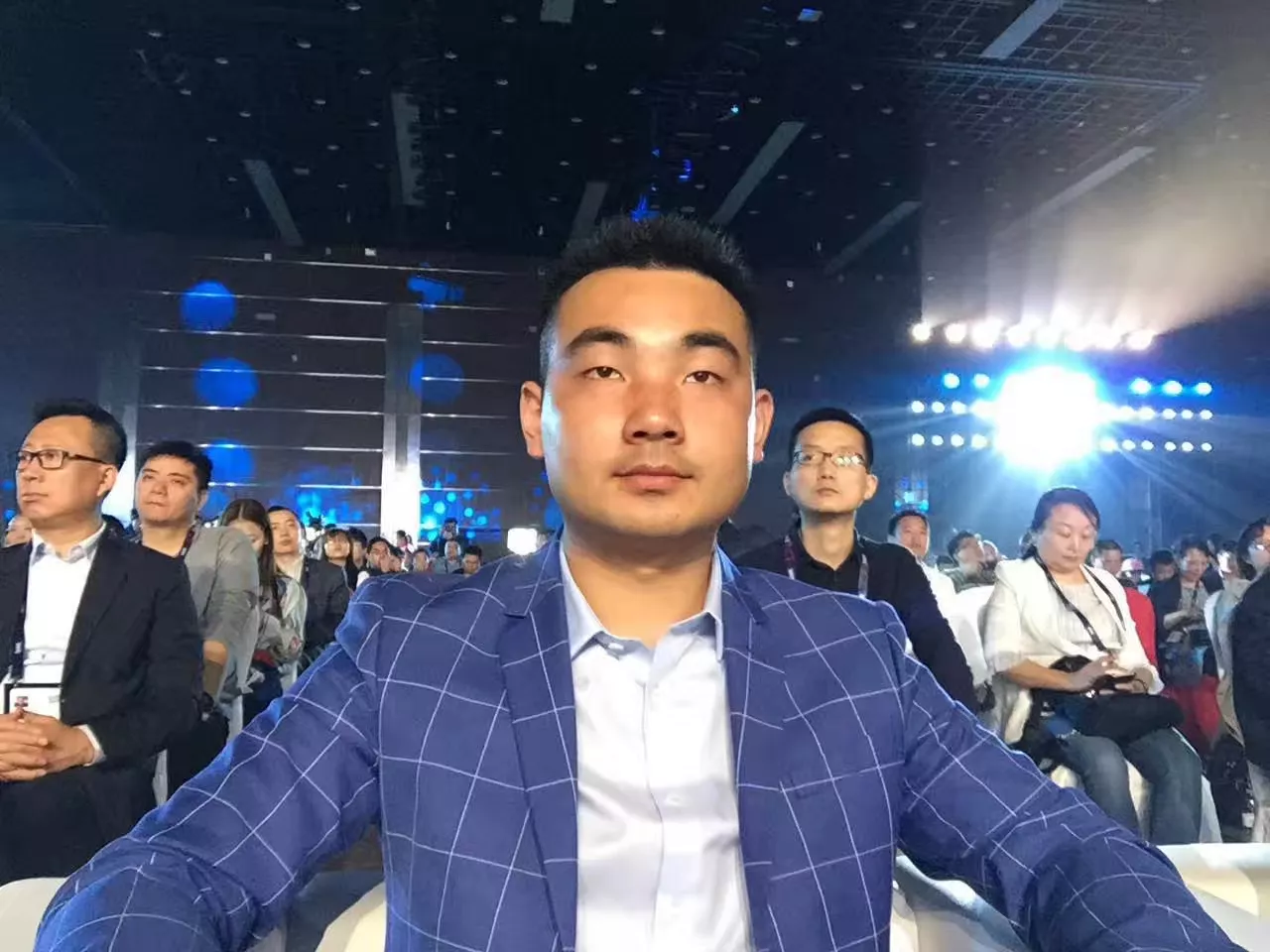 我本人在现场听课
